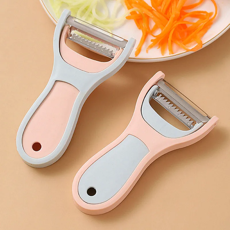 

Multifunctional Vegetable Peeler Fruit Potato Grater Carrot Food Processor Paring Knife Slicer Kitchen Gadget 2 in 1