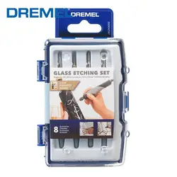 Dremel 682 Glass Etching Set with 8 Pcs Grinding Carving Accessories Kit for Etching Engraving Sanding in Glass Ceramics Jade