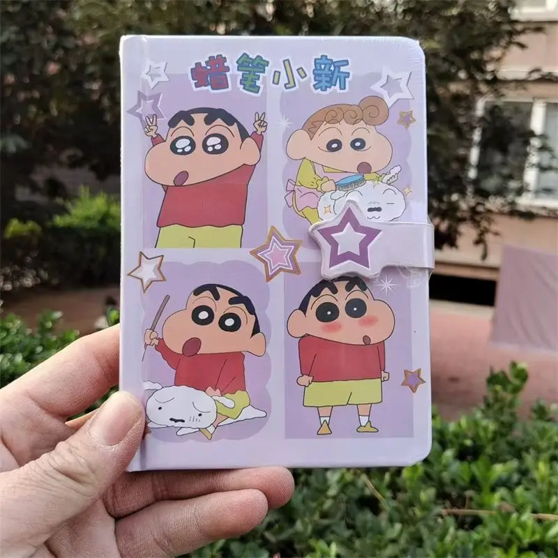 Cahier et cahier d'anime Kawaii Anime, Cahier de dessin animé mignon, Journal de notes à bobine de papier graphique, Plan hebdomadaire, Mémo, Cadeau pour fille, Crayon créatif, Shin Chan