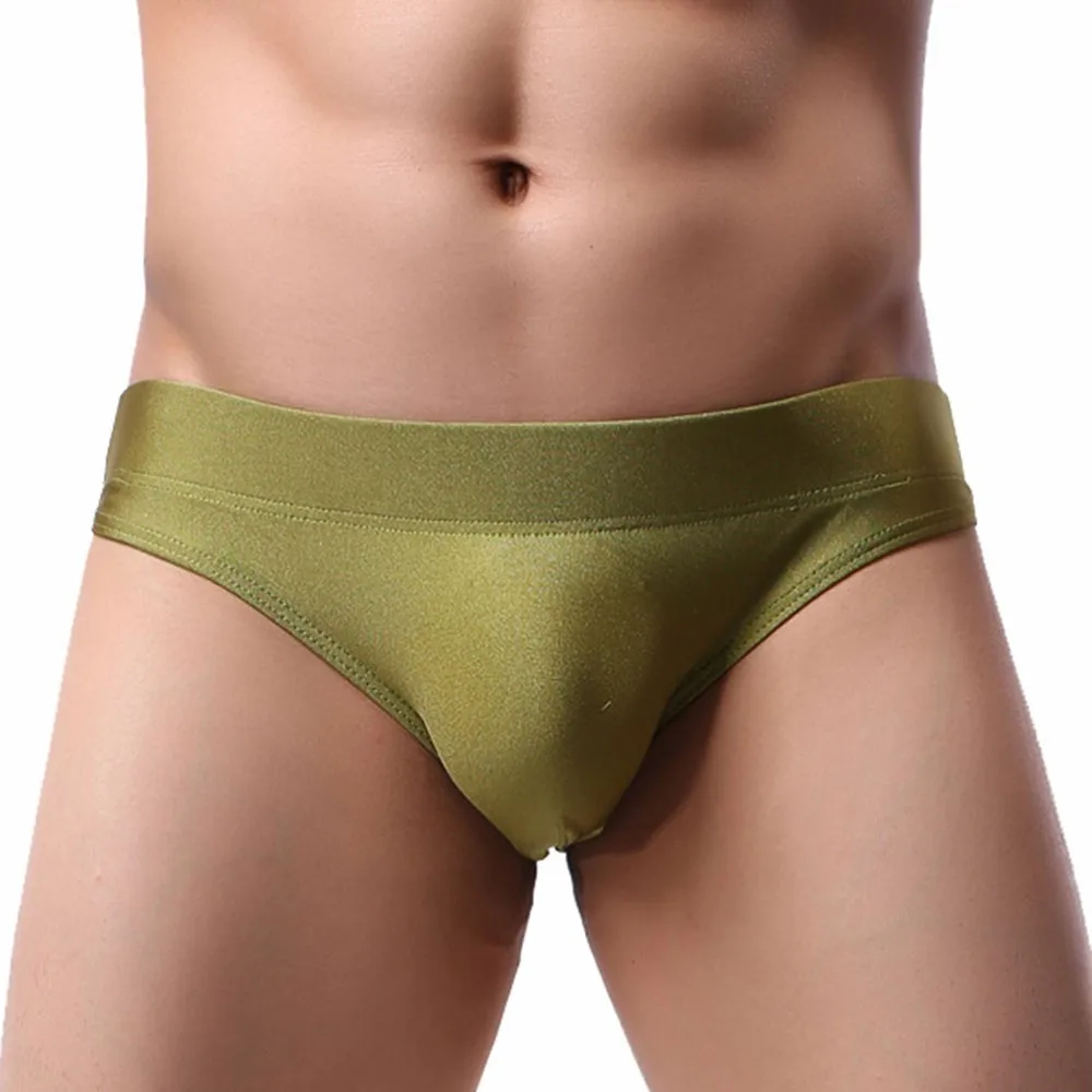 

Men's Solid Color Comfortable Fashion Sexy Low Waist Breathable Briefs Underwear Underpants For Man 1pc