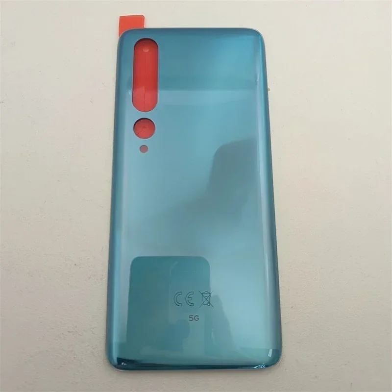 For Xiaomi Mi 10 5G Glass Battery Cover Rear Door Panel Housing Case Replace