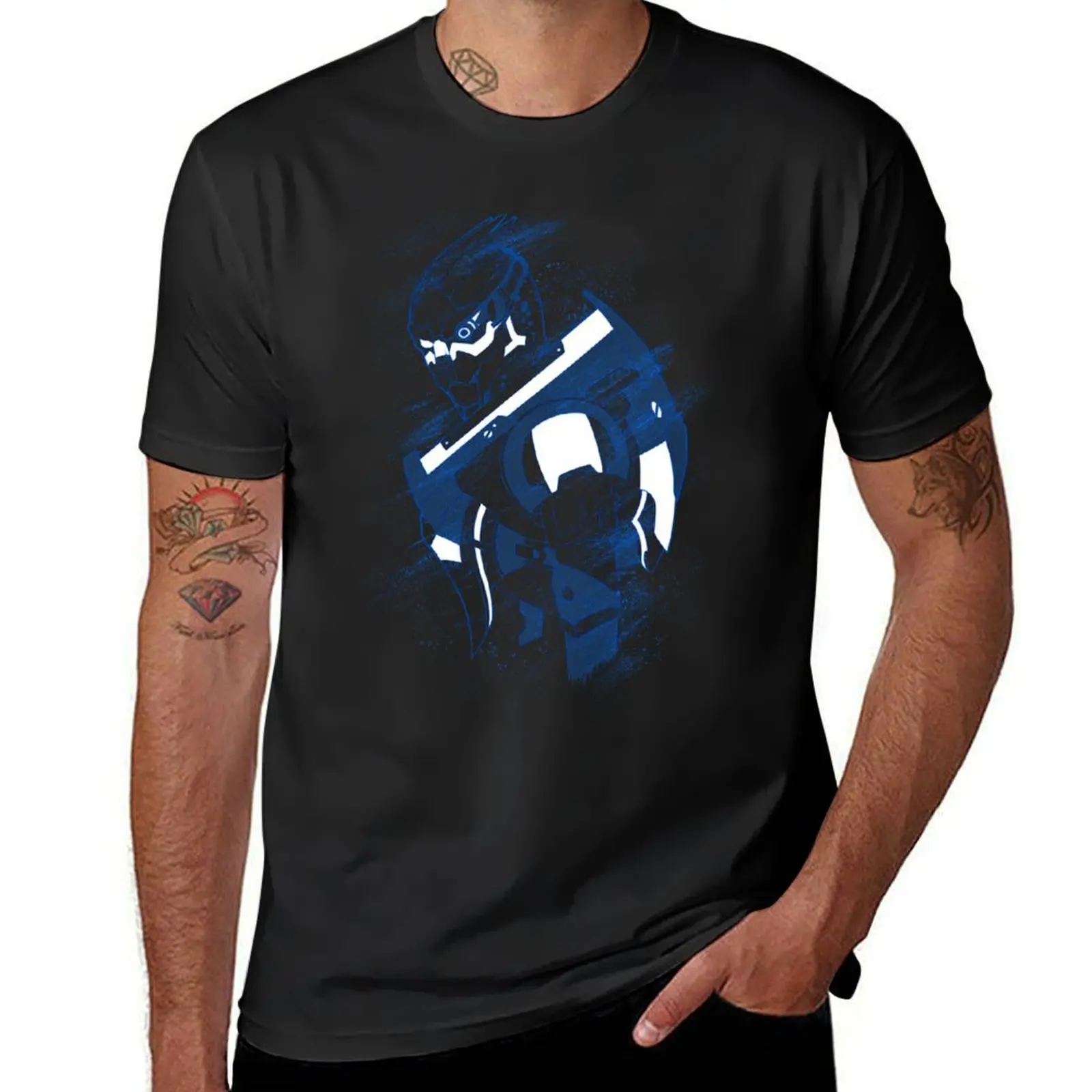 Garrus Vakarian Turian Agent/Best Design For Friends T-Shirt customizeds blacks vintage clothes workout shirts for men