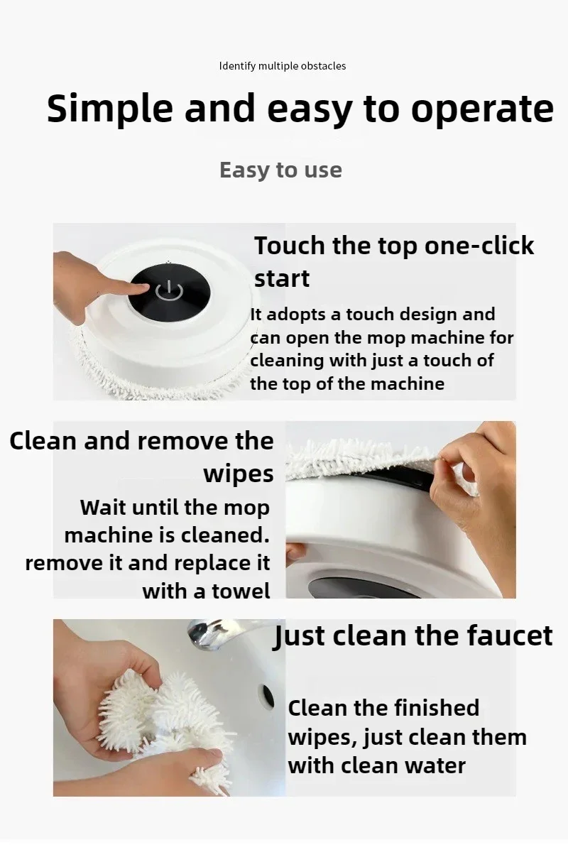 스마트 스위핑 로봇 진공 청소기 3 in 1 로봇 진공 청소기 흡입력 애완 동물 헤어 카펫 바닥에 적합 USB 인터페이스