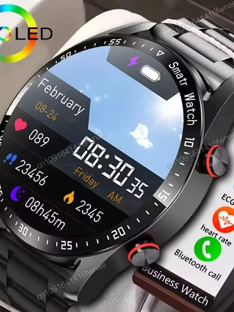 Smartwatch Męski z Funkcją Połączeń Bluetooth, EKG+PPG, Laserem do Monitorowania Zdrowia, Pomiar Ciśnienia Krwi, Fitness, Sportowy, Wodoodporny IP67 — 2