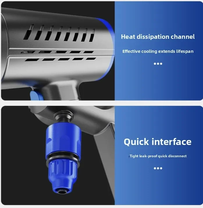 Utility Wireless Car Wash Machine High-pressure Water Gun Household High-power Lithium Battery Car Wash Water Gun