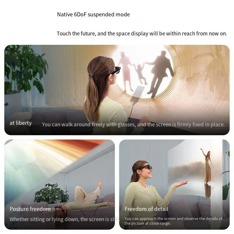 XREAL Eye 6DoF وضع التعليق كاميرا صغيرة عيون افتراضية تسجيل الانصهار الحقيقي لملحقات النظارات الذكية XREAL One AR #3