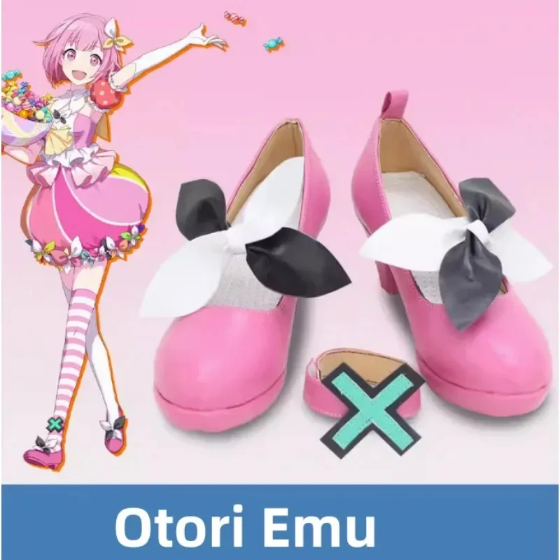 

qq28LQProject Sekai Colorful Stage Otori Emu Косплей Хэллоуин Ролевая игра Розовые туфли Женщины Девушки Аниме Комикс Выставка Юбилей