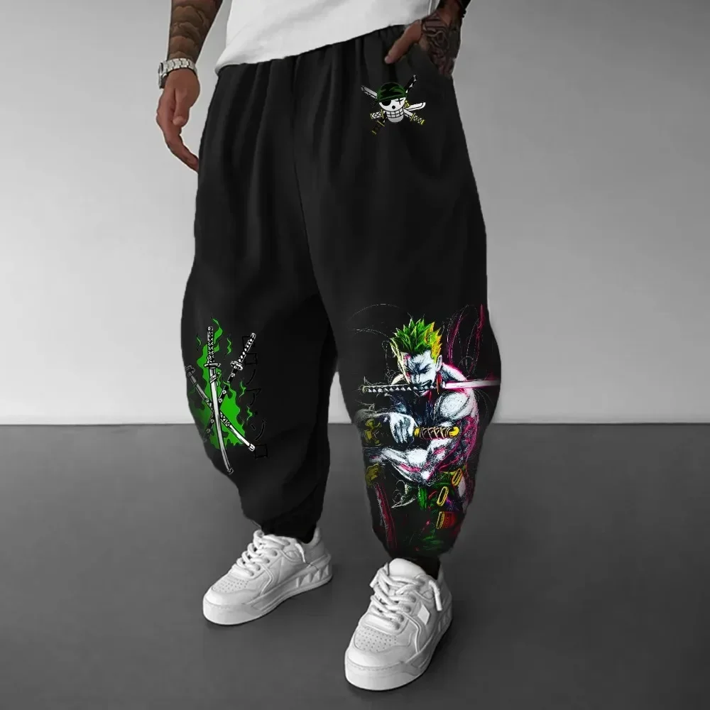 

ONE PIECE Men's Pants Trousers Sweatpants Roronoa Zoro Anime Spring Autumn Hip Hop Punk Y2K Homegrown Jogger Pants Winter