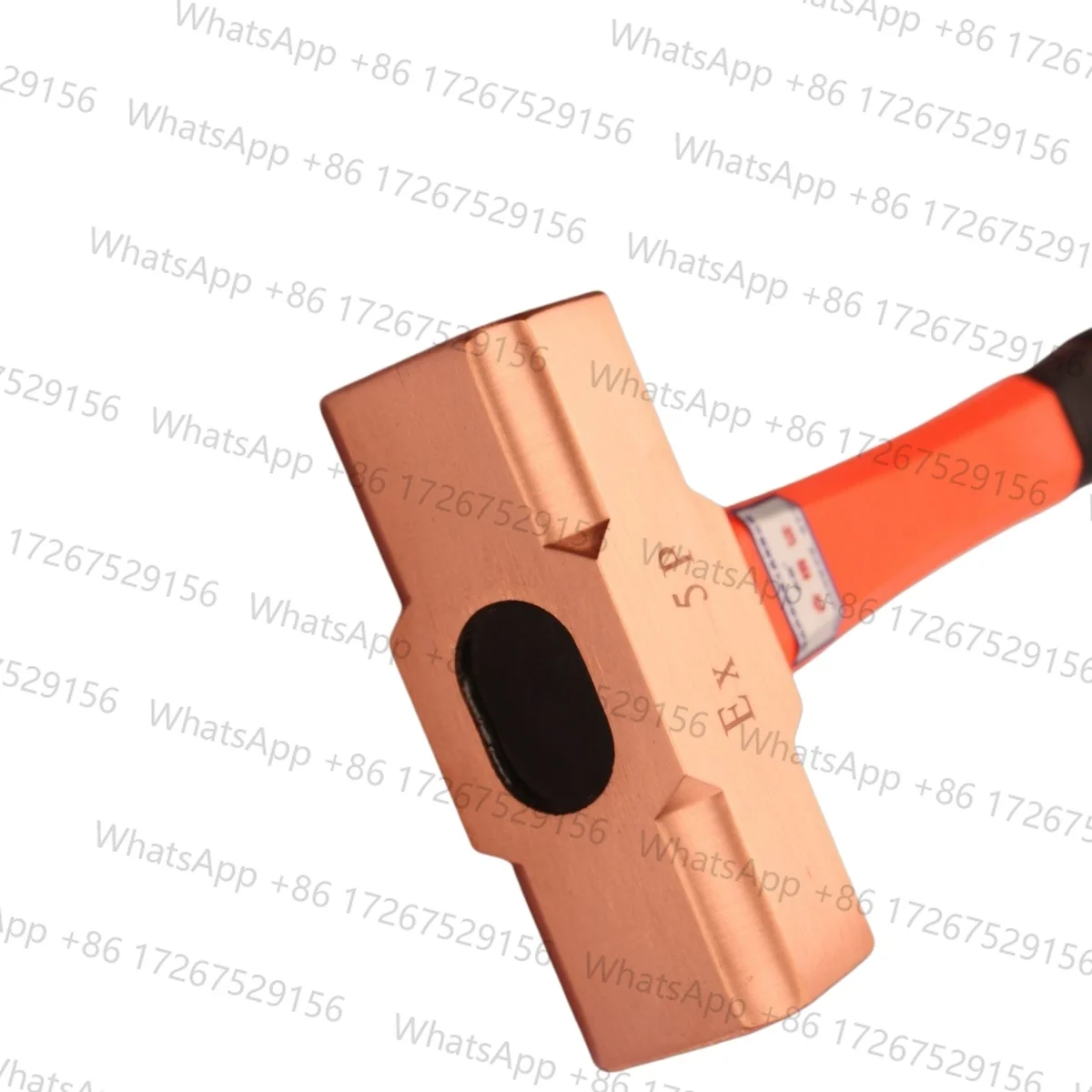 ​Copper Non-Spark Safety Hammer Octagonal Head Fiberglass Handle Anti-Explosion Tool for Petrochemical Oil Gas Mining Industry