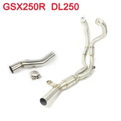 For GSX250R GSX 250R DL250 Motorcycle Exhaust Full Systems Pipe Stainless Steel Modified Link Header Pipe
