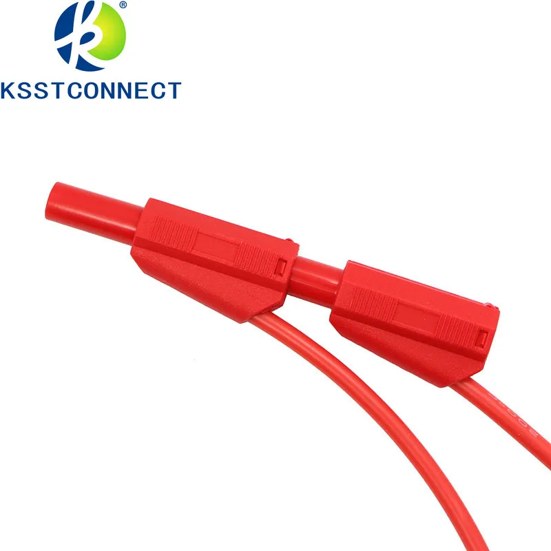 TL401 4.0meter High Quality 13AWG flexible silicone test leads 4mm Safety shrouded stackable banana plug