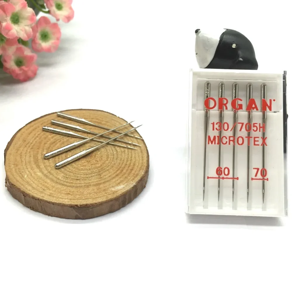 Organ needles Domestic Sewing Needles 130/705H Microtex Needles   For Microfabrics Silk etc.1PACK =5PCS