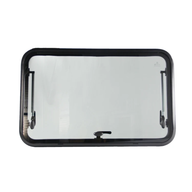 MG23RW 700x500mm Tempered Glass Radius Window 3C DOT ECE Passed Transparent Gray for Variety of RVs Wholesale