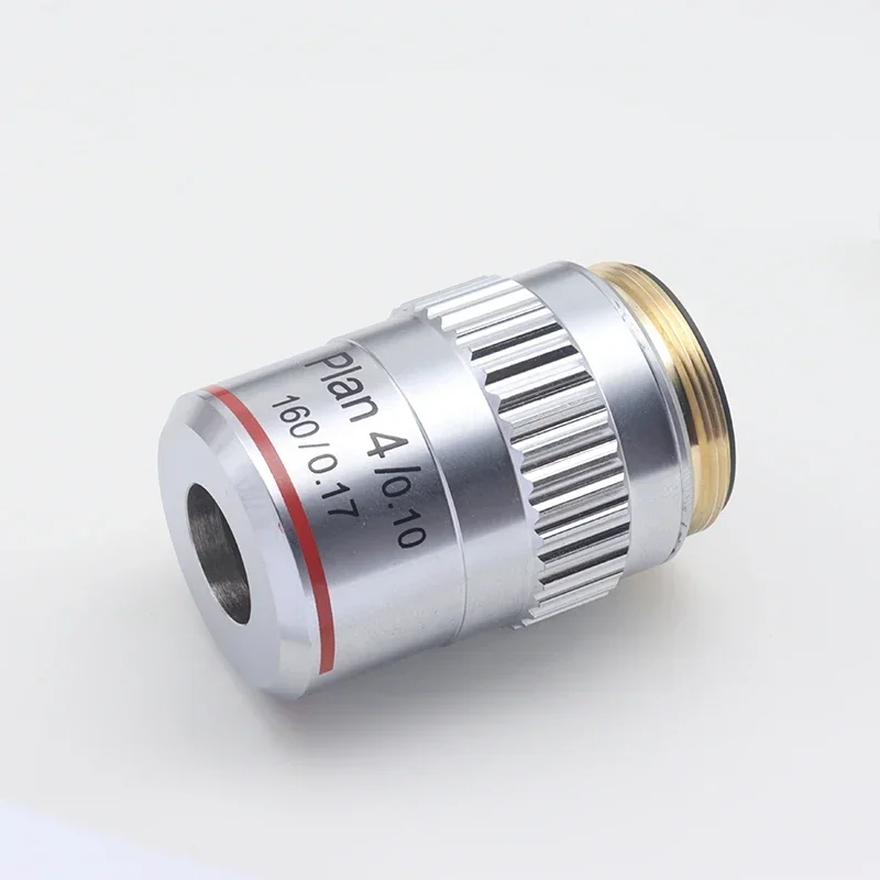 CE,Top quality 4x Plan Microscope achromatic Objective lens ,Biological Microscope Lens parts (DIN160/0.1mm)