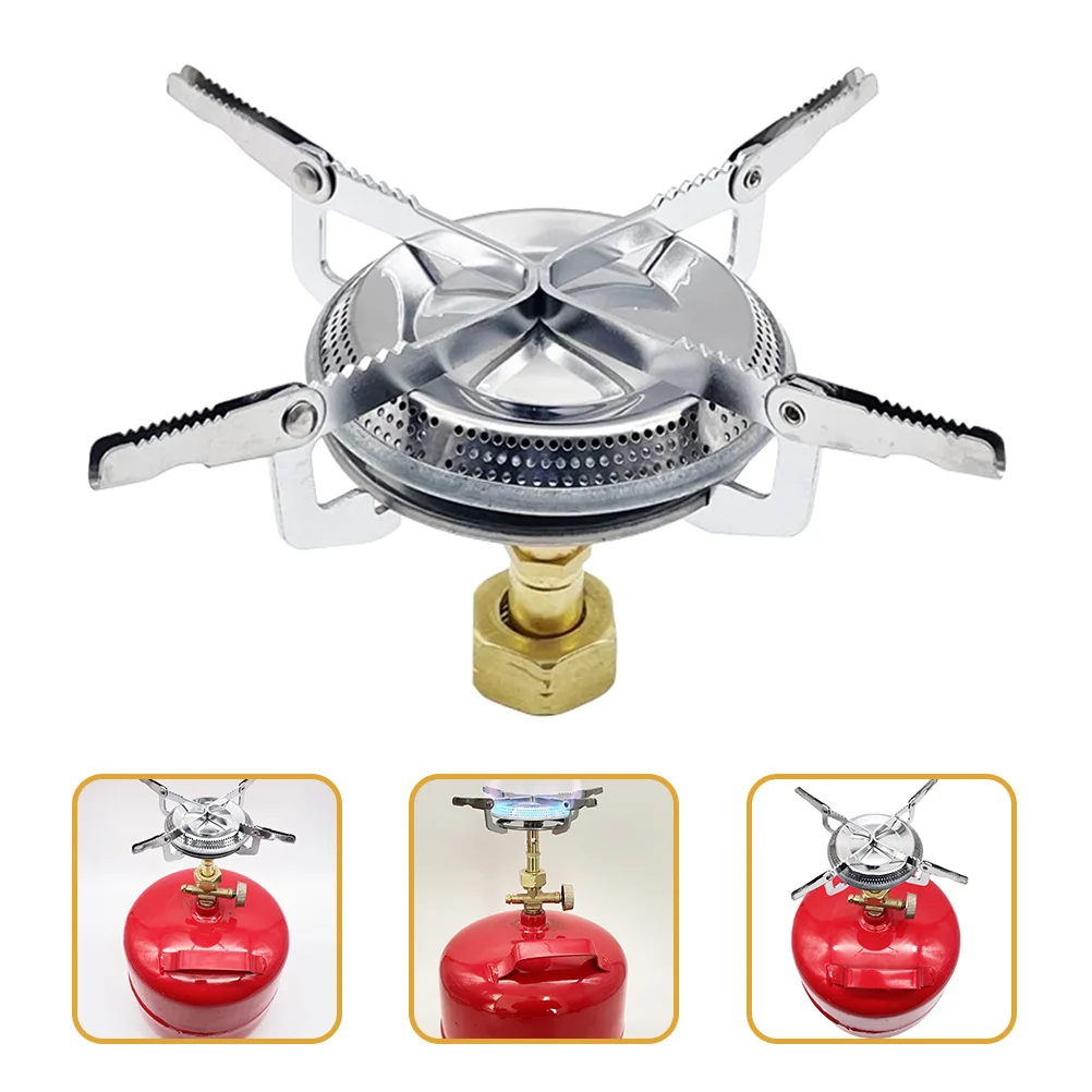 

Portable Camping Outdoor Stove Lightweight Durable Copper Alloy Mini Stove for Hiking Picnic Backpacking Cooking