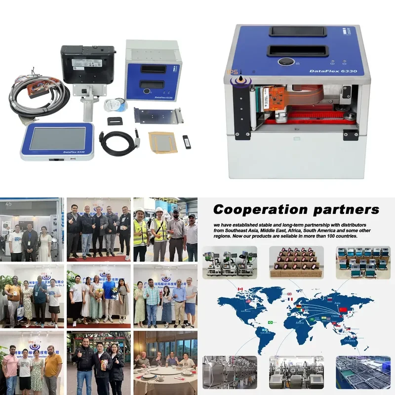 HCY IPS-408594 VJ6330 Industrial TTO Printer 32mm Thermal Transfer Overprinter Food Coding Printer Machine