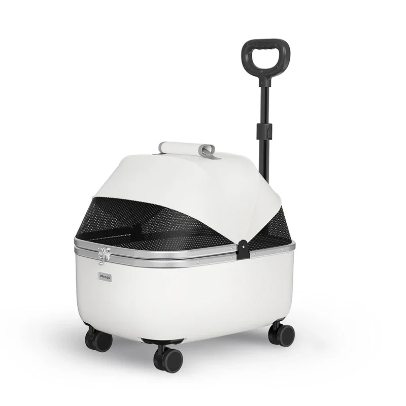 Durable and Breathable Pet Carrier with Wheels for Travel Lightweight and Spacious Roller Pet Backpack for Small Dogs and Cats