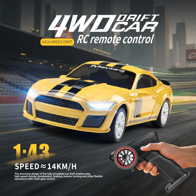 Weili'S New K4308 1:43 Electric Four-Wheel Drive Racing Drift Car Mini Desktop Remote Control Car Rc Children'S Toy Gift