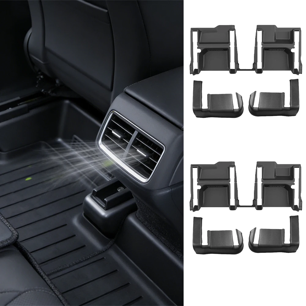 For Tesla Model YL Model Y Juniper Standard TPE Under Seat Corner Guard Seat Slide Rails Protector Cover Anti-Kick Accessories