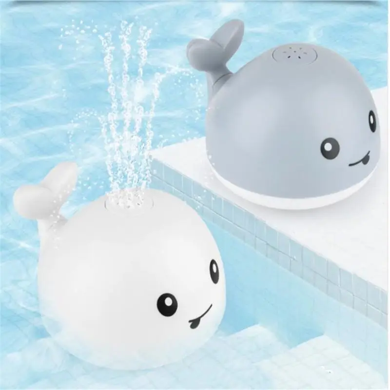 Water Sprinkler Baby Shower Bath Toy Water for Play Light Up Whale Toy Swimming Pool Toy Funny Gift for Boys Girls