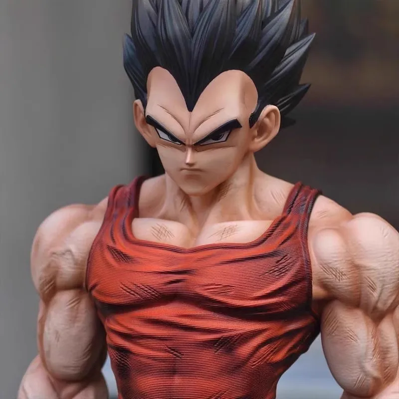 Estatua de Anime Gt Vegeta, Kit de modelismo, figura de acción de Dragon Ball, Super Saiya, tres cabezas, ambas manos, modelo de Pvc, juguetes de adorno para niños, regalos