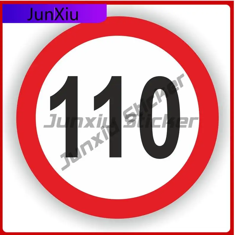 

Speed Limit 110 Warning Sticker Unique Window Camper Fade Resistant Exterior Parts Vinyl Decal For Car Truck SUV Window Bumper
