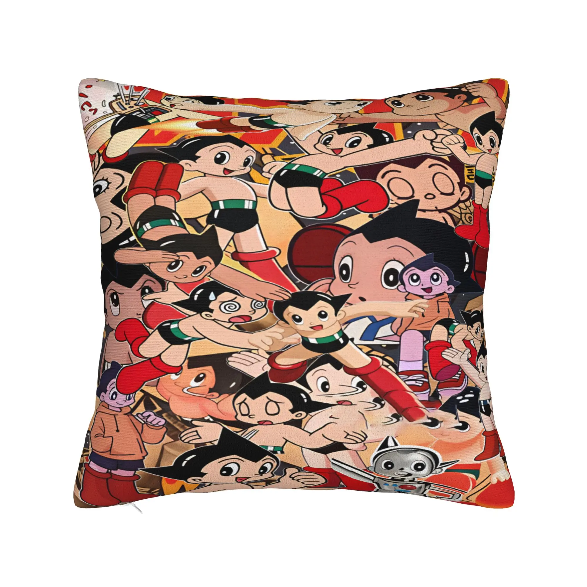 Astro Cartoon Boy Pillow Case  Square Pillow Cover For Chair Sofa Home Decor Fashion Pillowcases