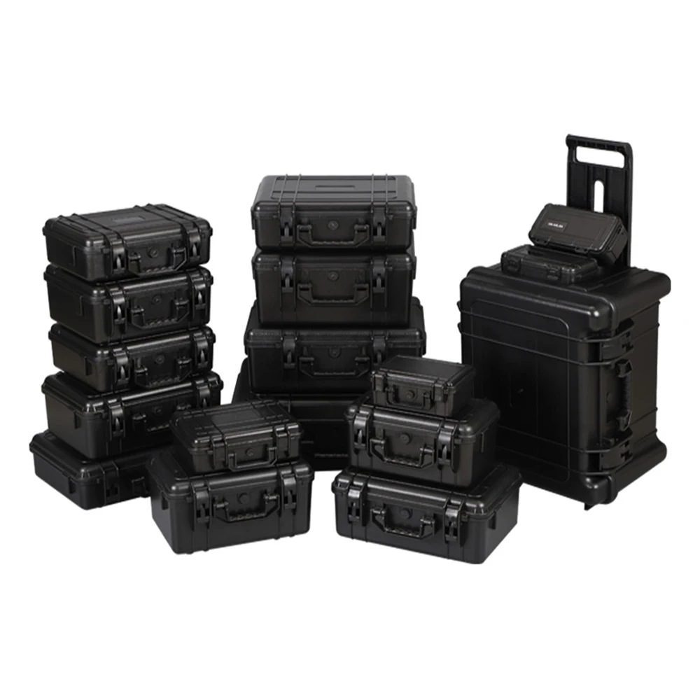 ABS Plastic Carry Case Bag Tool Kits Storage Box Safety Protector Instrument Hardware toolbox Impact Resistant with Sponge