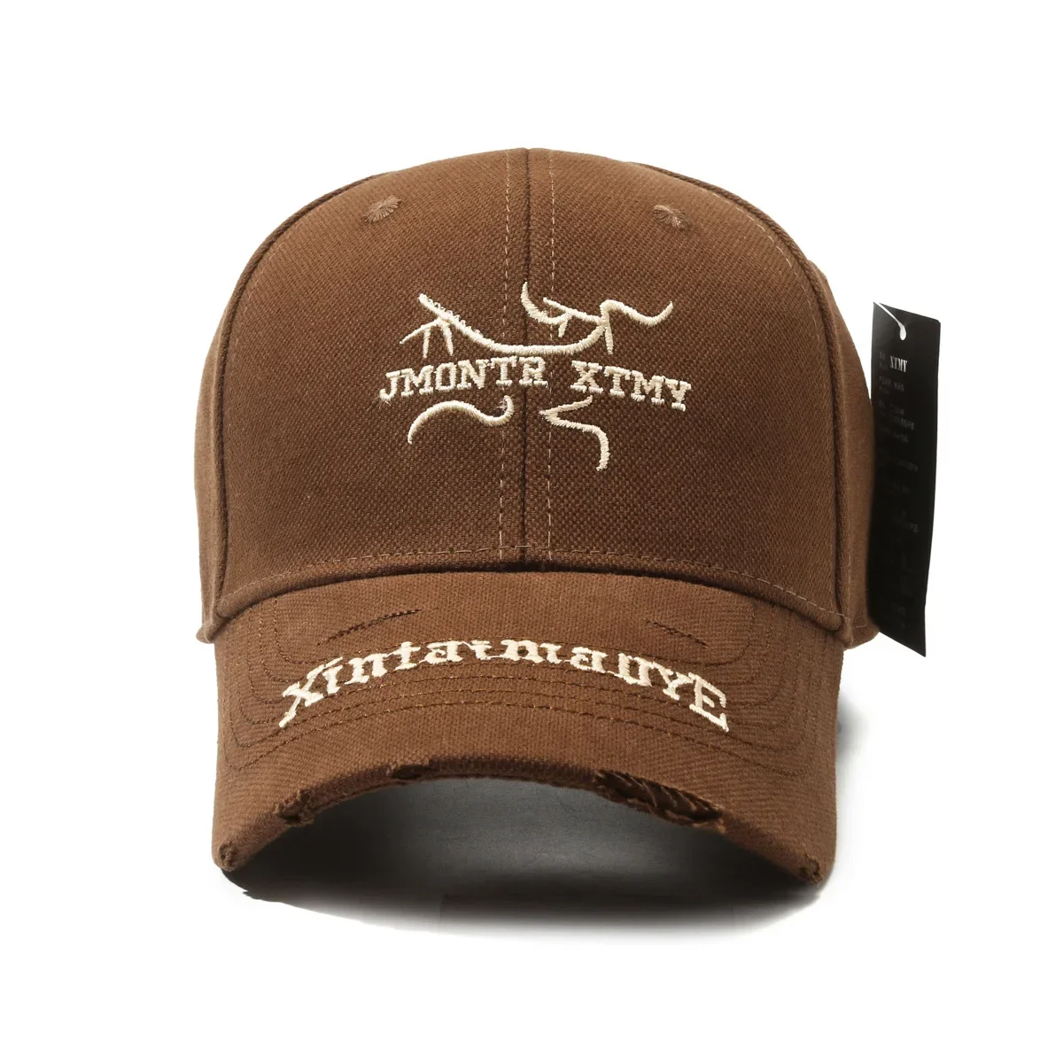 Korean Style Structured Baseball Cap Hard Crown Unisex Summer Breathable Adjustable UV Hat