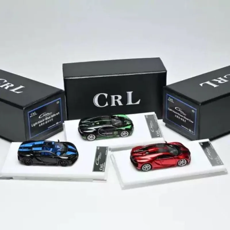 [In Stock] CRL Model 1/64 Bugatti Chiron Resin Car Model, Multiple Colors, Christmas Gift for Collectors