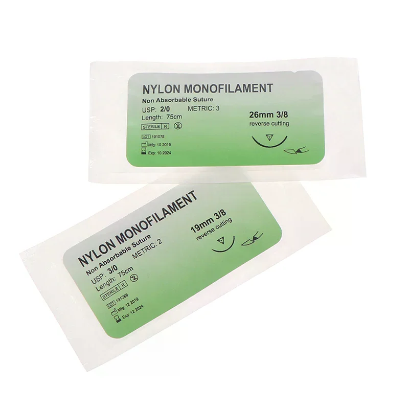 12Pcs Polypropylene Monofilament Medical Thread Needle Surgical Suture Training thread suture practice kit