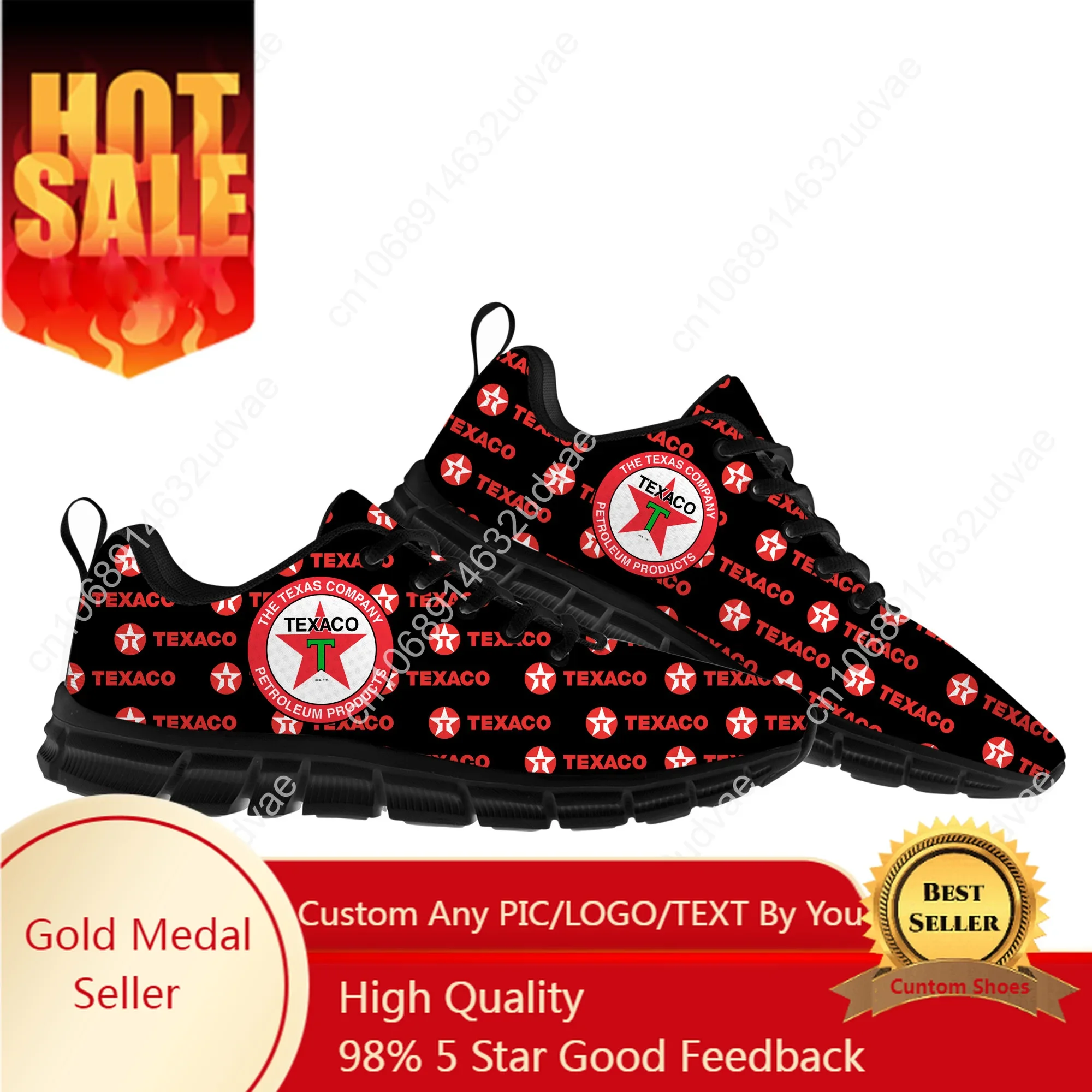 

Texaco Mens Womens Teenager Customized Sneakers DIY Casual Tailor-Made Shoe High Quality Couple Sports Shoes