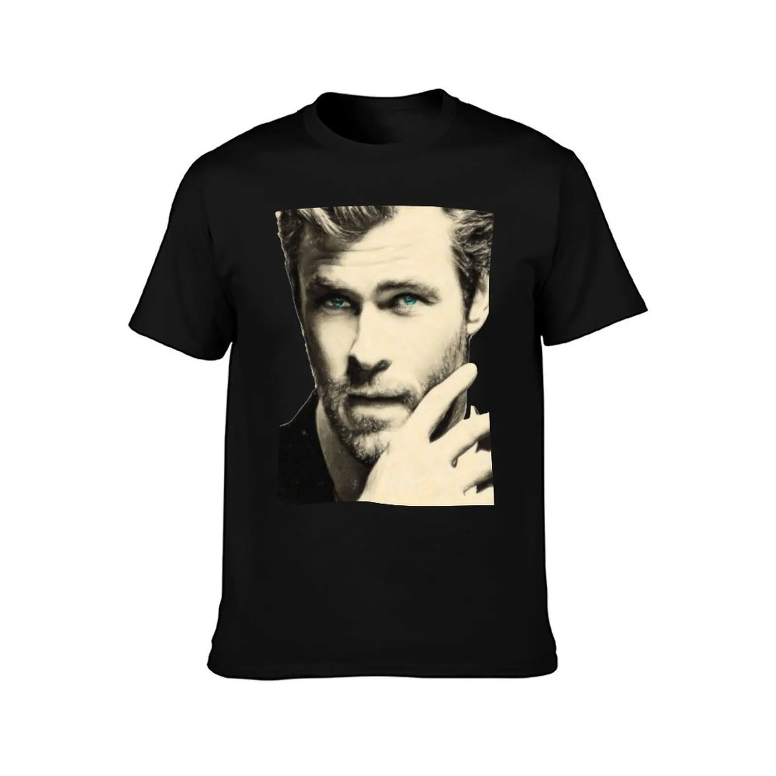 تي شيرت رجالي قمصان رجل جرافيك تي شيرت رجل t 100% سليم للقميص t صالح العلامة التجارية كريس تي شيرت قمصان Hemsworth الفاخرة للقطن #2