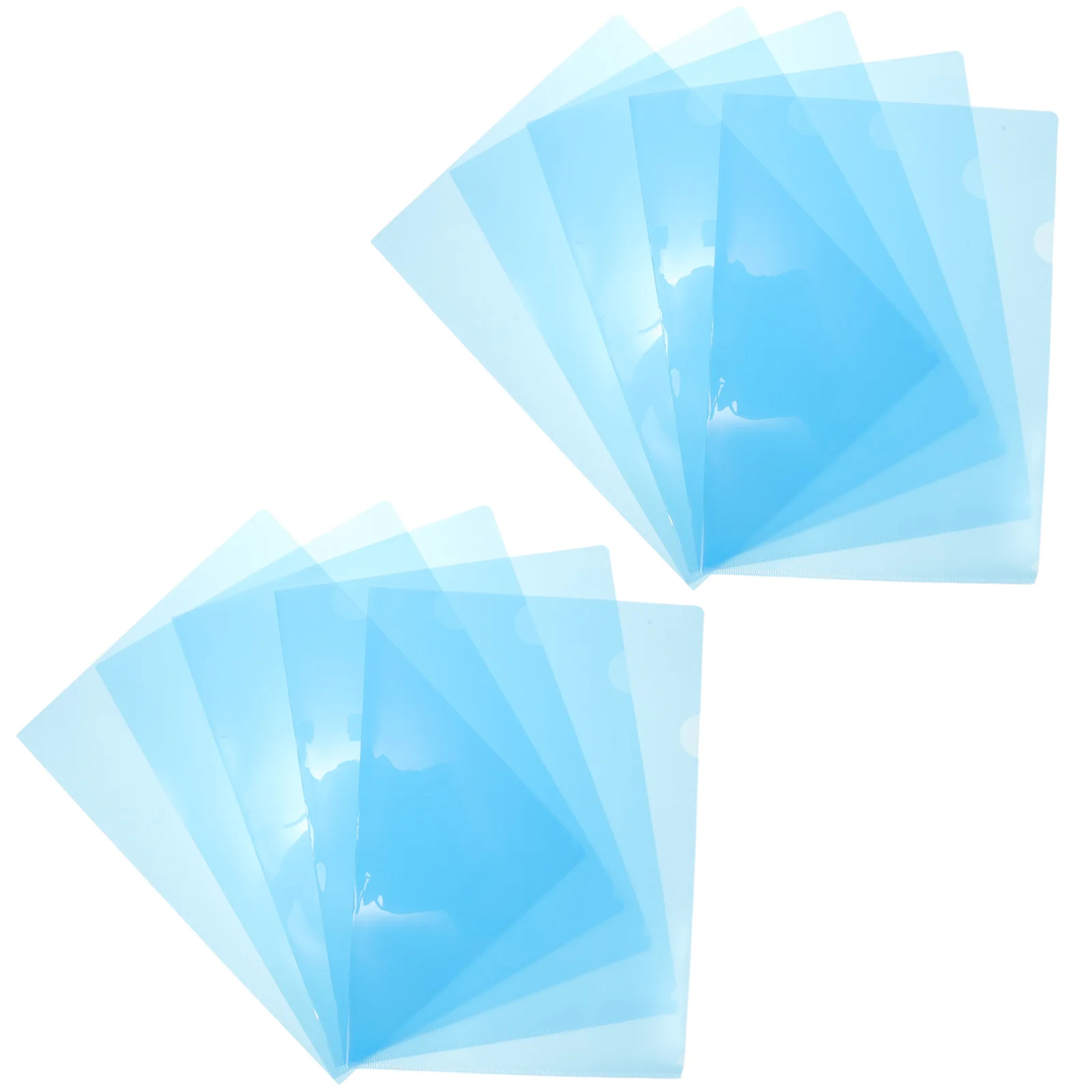 

12 Pcs Blue A4 Clear Plastic File Folders Document Protectors Lightweight Office Study Storage ganizer