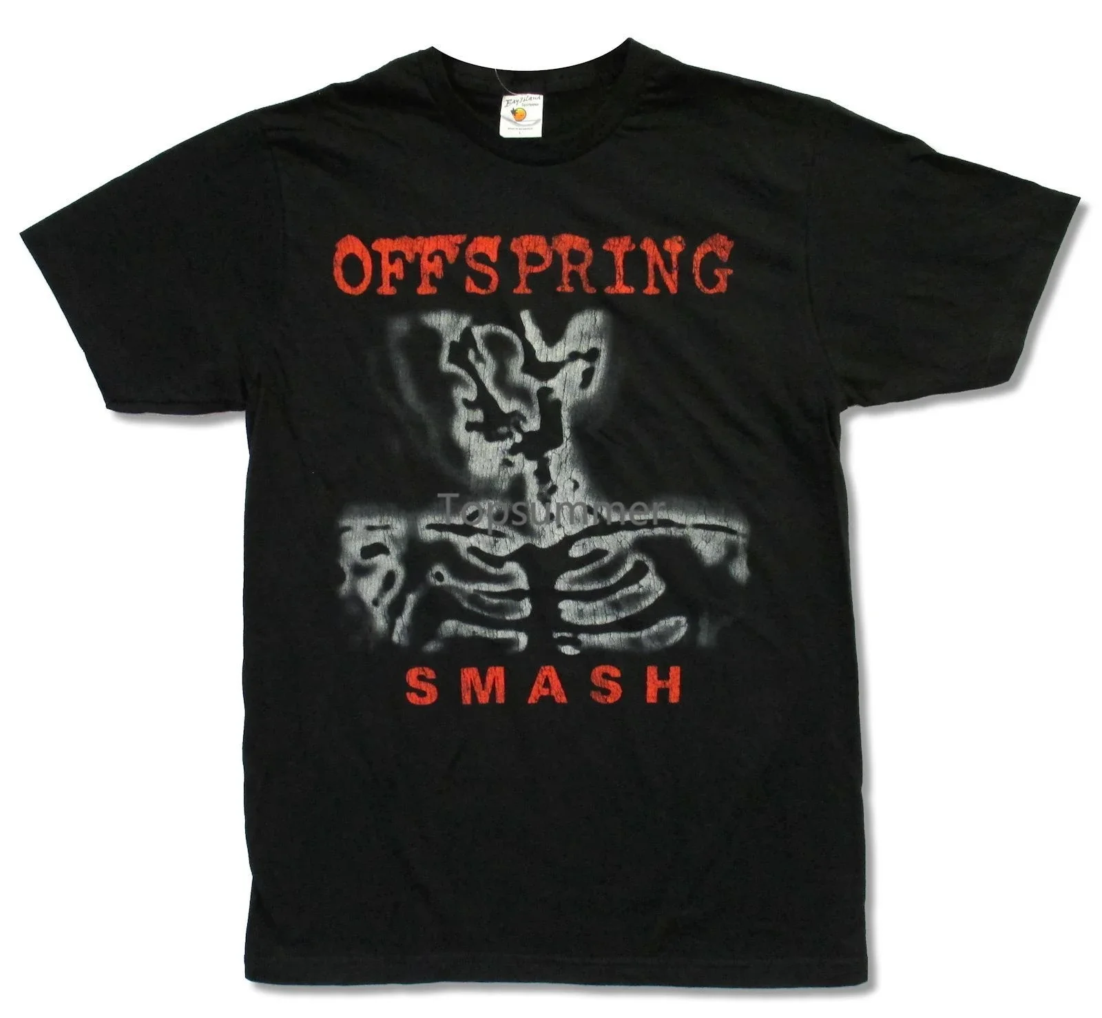 The Offspring White Smash Black T Shirt New Punk Rock