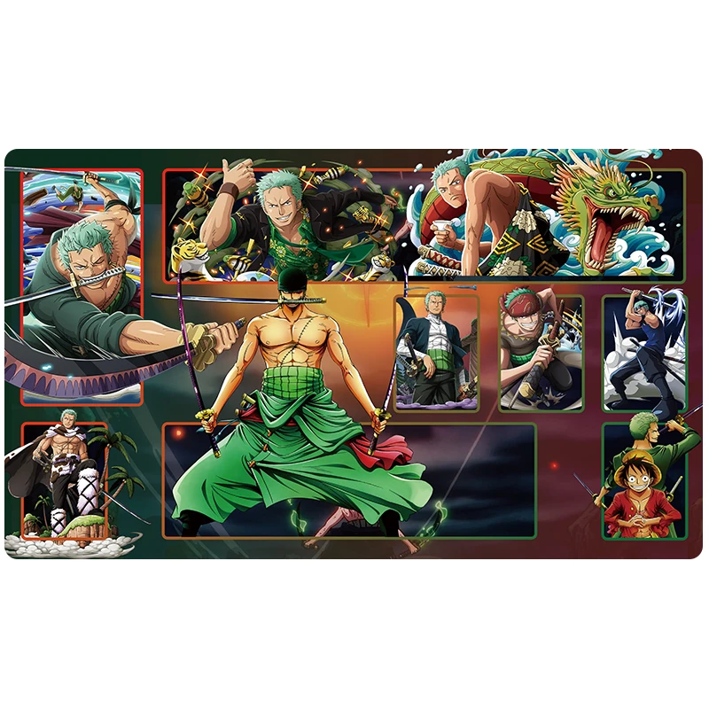 600x350x2mm uma peça roronoa zoro cartão batalha tapete de mesa opcg robin único jogador cartão de jogo de tabuleiro batalha tapete anime cartão presente brinquedo