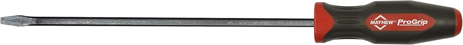

17-Inch Straight Pry Bar with ProGrip Handle, Red Color for Professional Use
