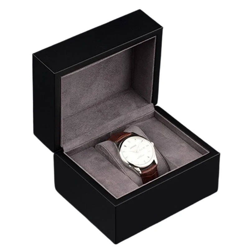 

Leather Watch Boxes Man Luxury Wrist Watches Case Travel Portable Watch Storage Box Valentine Day Gifts Watches Packaging Cases