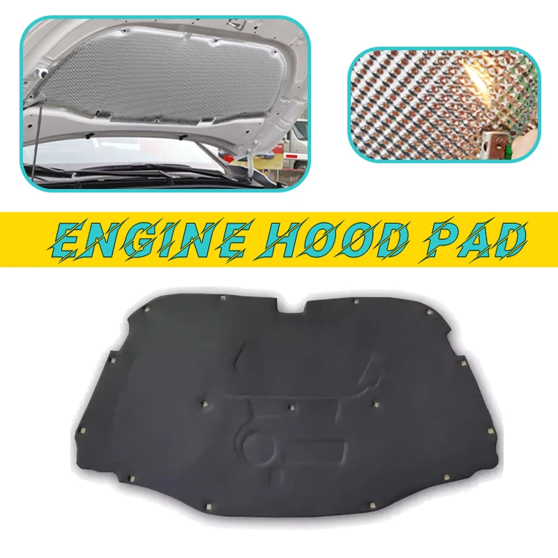 Car Engine Hood Pad For Volkswagen VW Touareg 7L R50 MK1 2002-2010 2003 Heat Insulation Cotton Fireproof Cover Sound Accessories