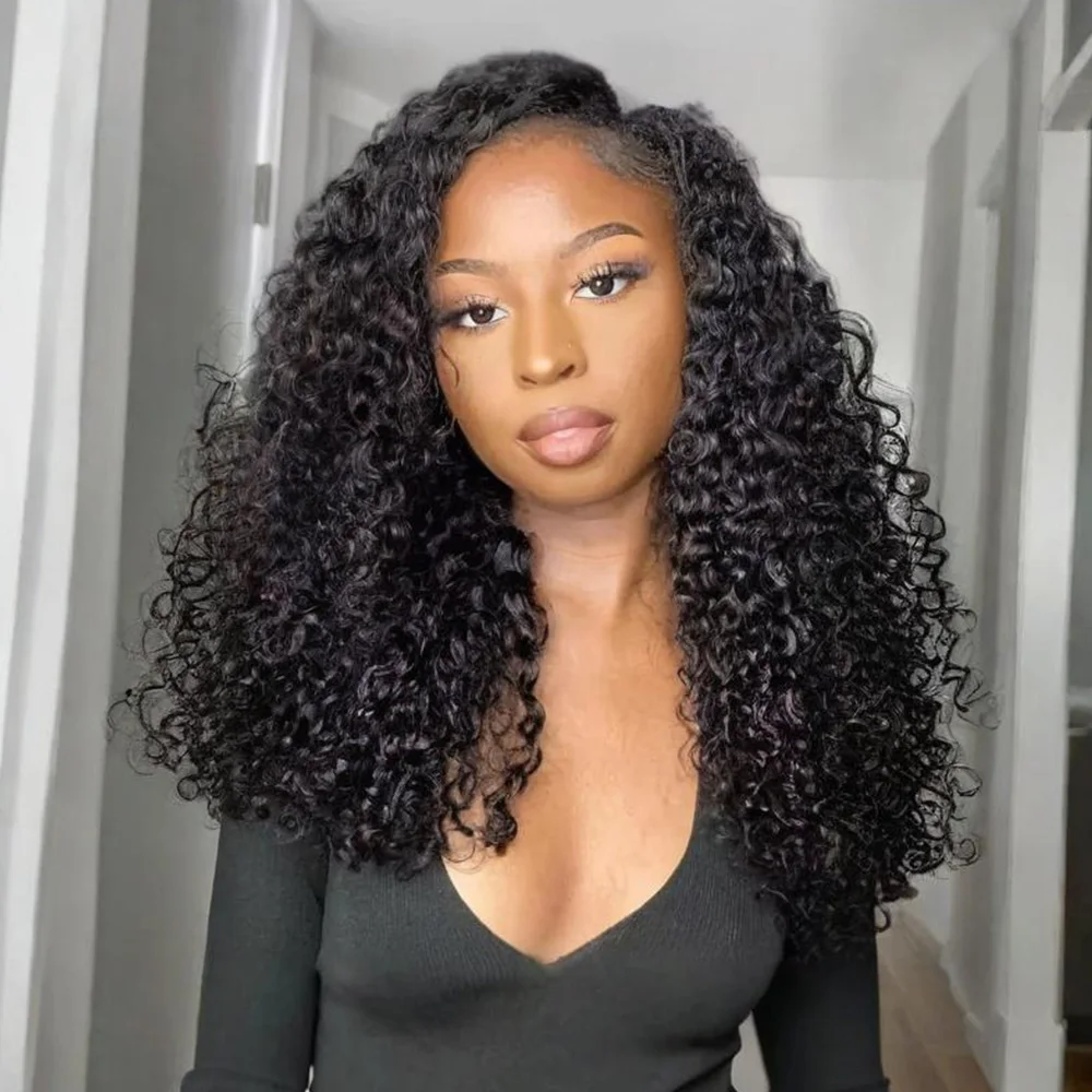 

7x6 Glueless Lace Front 12A Burmese Curly Wig 30 40 Inch Deep Wave 13x6 HD Transparent Lace Frontal Human Hair Wigs Pre Plucked