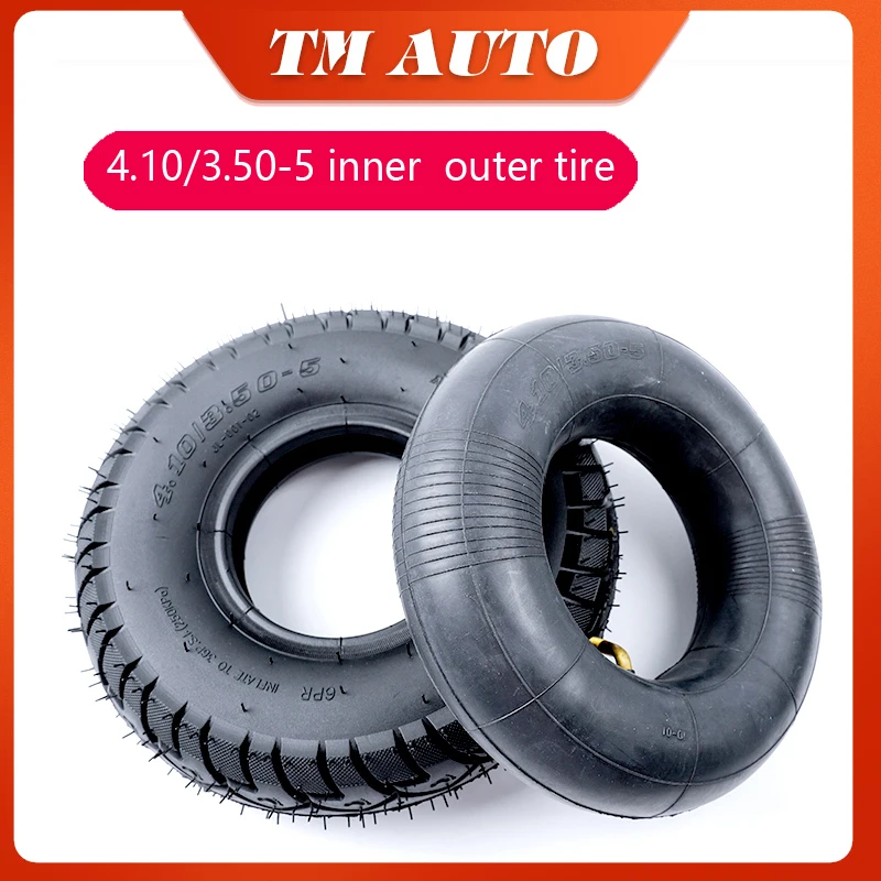 Motorcycle 4.10/3.50-5 Tyre 3.50-5 4.10-5 outer Tires Inner Tubes for 47/49CC Motorcycle Scooters Mini Quad Bikes ATV Karts