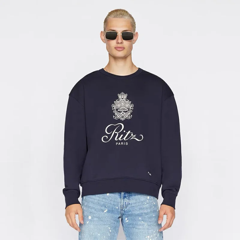 Hot Sale Autumn Winter New Round Neck Chic Letter Print Design Loose Casual Men Women Long sleeve Pullover Cotton Hoodie