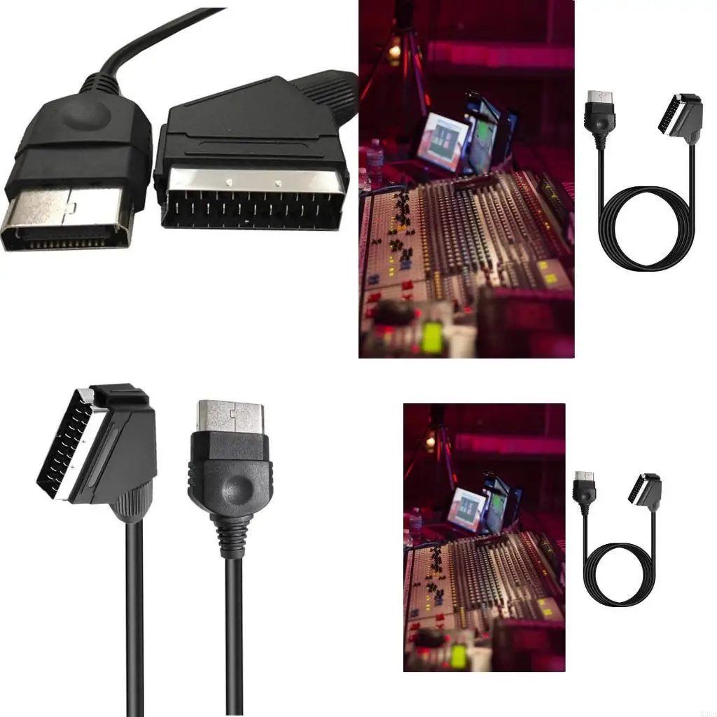 K3NB Fast Speed RGBs SCART Connectors for Original Gen1 Systems Black Wire