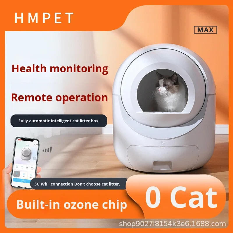 STLFElectric Limpeza totalmente automática Desodorizante ABS Plástico Smart LittersBox para gatos