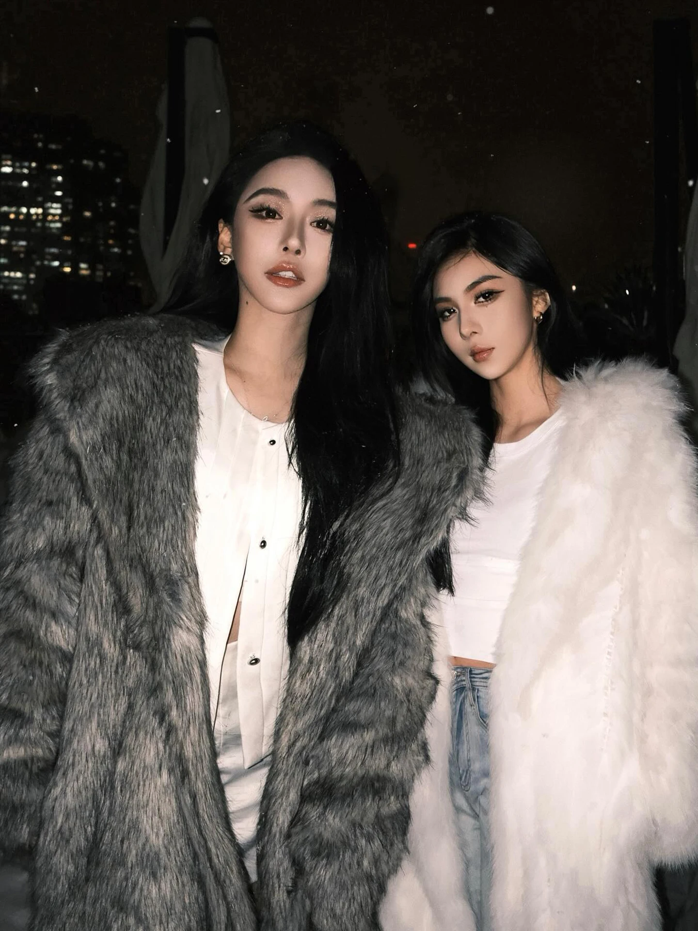 

Street Sle Faux Fur Coat Artificial Hair Overcoat Fur Simulation Long Sve Suit Collar Knee-Length Thiened Autumn W...