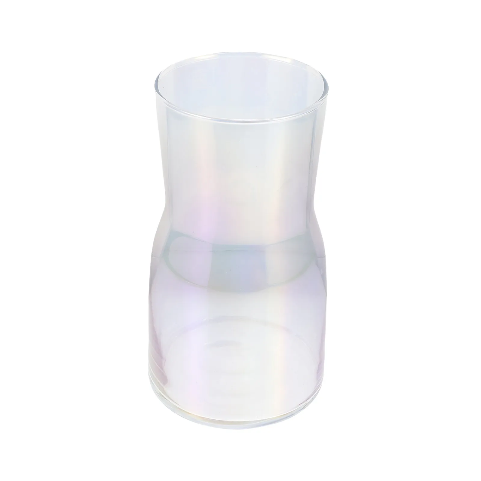Hydroponic Transparent Glass Flower Vase Smooth Simple Chic Decorative Vase Home Floral Holder Dried Flower Holder