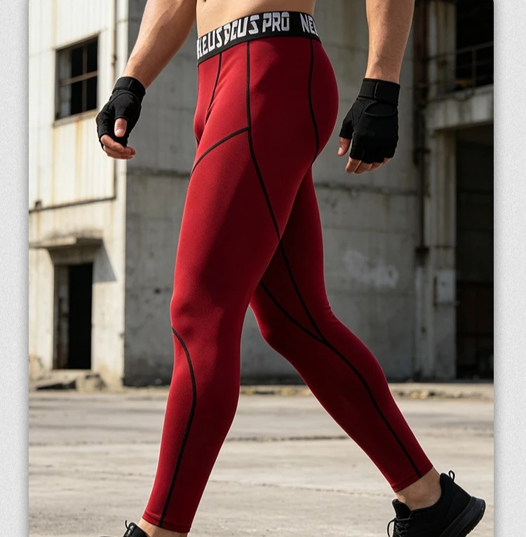 Men Fitness Training Jogging Compression Pants Basketball Skinny Running Tights Man Quick Dry Fit Sportswear Sport Gym Leggings