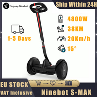 EU STOCK Original Ninebot by Segway S-Max Self-Balancing Electric Scooter with LED Light, Compatible with Gokart kit