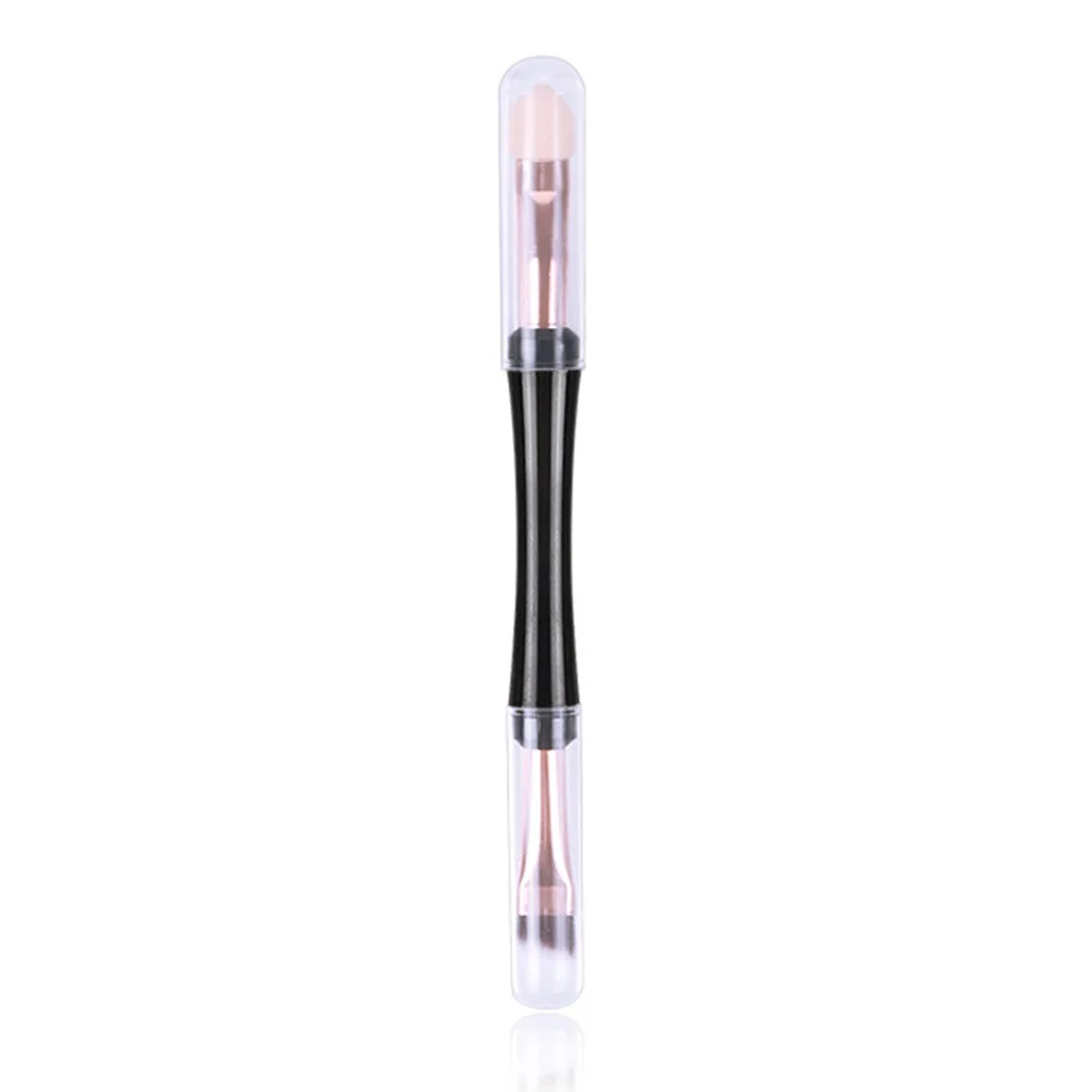 Ensemble de pinceaux de fard à paupières, 3 pièces, pinceaux de maquillage à poignée confortable, double usage, outils cosmétiques pour cils et sourcils, usage professionnel