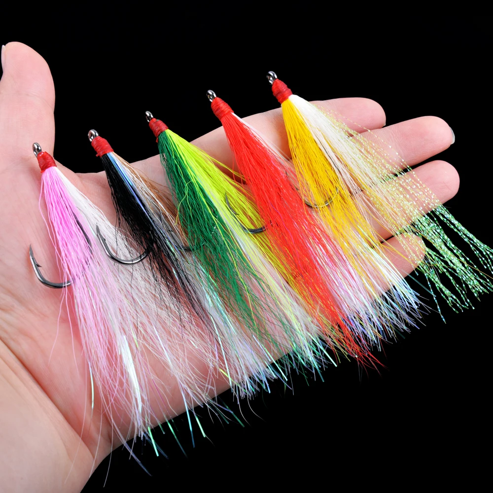 5Pcs Bucktail Tease…
